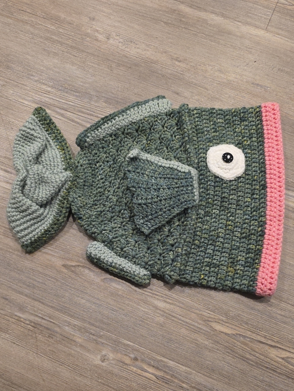 Crochet Floppy Fish Hat
